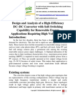 Design and Analysis of a High-Efficiency DC–DC Converter With Soft Switching Capability for Renewable Energy Applications Requiring High Voltage Gain