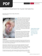 Surgical Treatment For Aural Hematoma