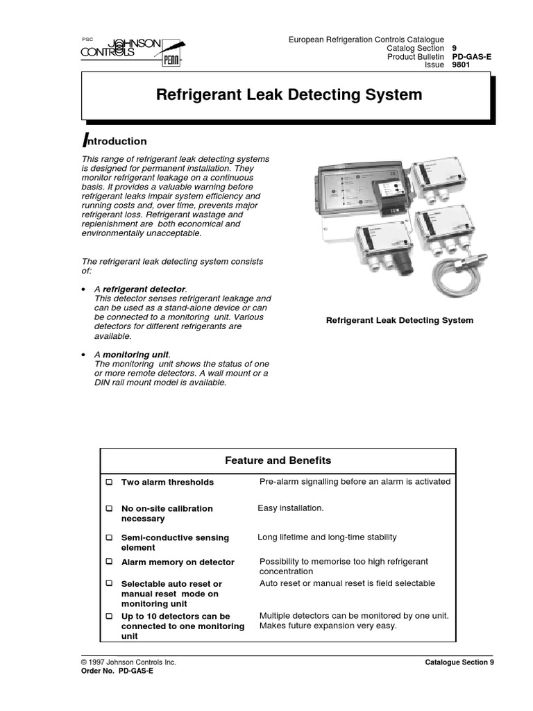 Refrigerant Leak Detecting System Ntroduction PDF