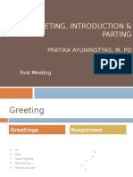 Greeting, Introduction & Parting: Pratika Ayuningtyas, M. PD