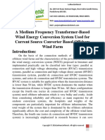 A Medium Frequency Transformer-Based Wind Energy Conversion System Used for Current Source Converter Based Offshore Wind Farm