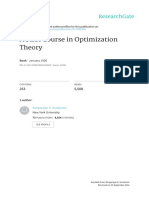 A First Course in Optimization Theory