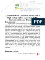 An Offshore Wind Generation Scheme With a High-Voltage Hybrid Generator, HVDC Interconnections, And Transmission