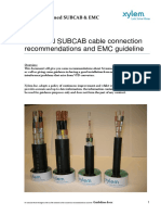 Screened SUBCAB Cable Connection Recommendations and EMC Guideline PDF