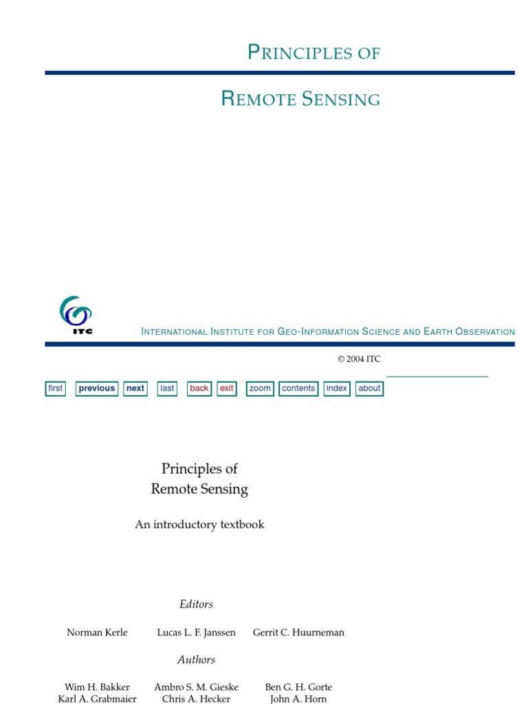 Remote Sensing Book PDF PDF Remote Sensing Radiation