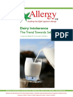 Nearly half of dairy intolerance sufferers self-diagnose without medical confirmation