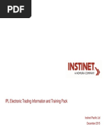 IPL Electronic Trading Training and Information Pack--December 2015--(Instinet Pacific Ltd.)