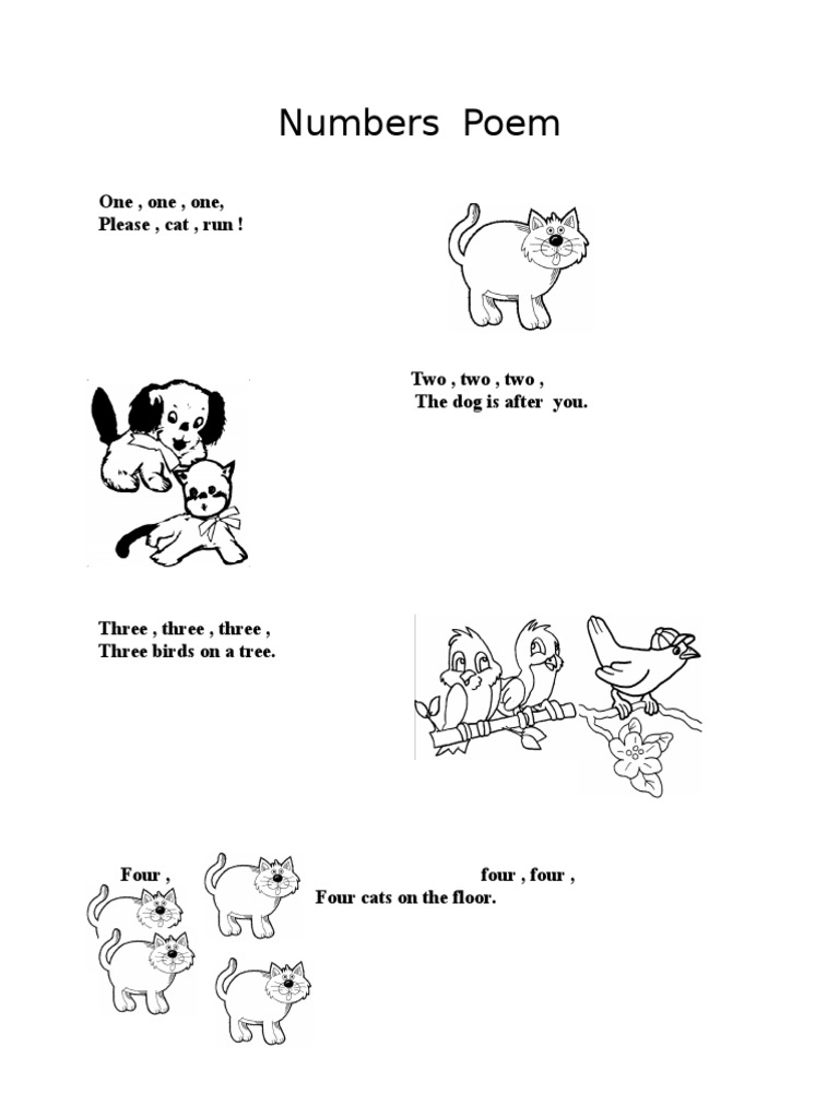 Numbers Poem | PDF