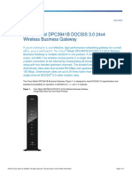 Cisco Model DPC3941B DOCSIS 3.0 24x4 Wireless Business Gateway - Data Sheet - (Cisco)