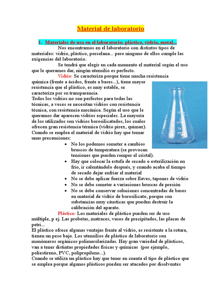 Material de laboratorio