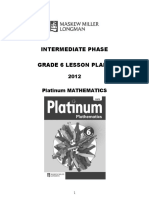 Platinum Mathematics Grade 6 Lesson Plans
