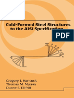 Cold-Formed Steel Structures To The AISI Specification