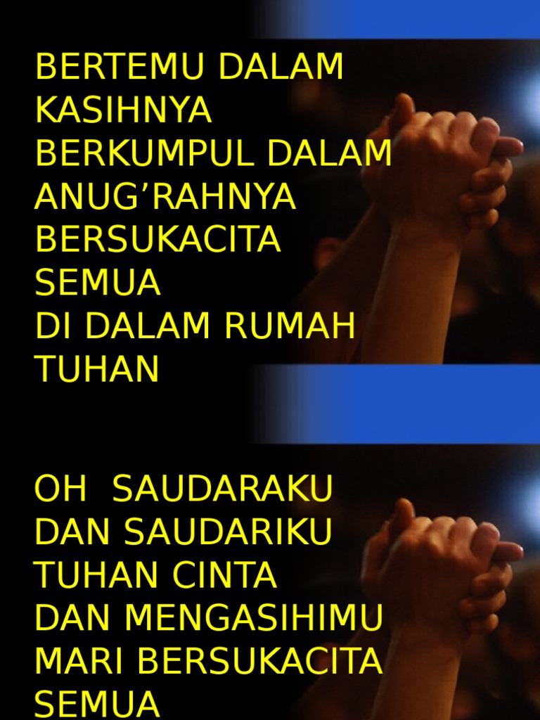 Bertemu Dalam KasihNya | PDF