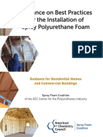 Guidance on Best Practices for the Installation of Spray Polyurethane Foam