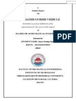 Automated Guided Vehicle: Submitted in Partial Fulfillment of The Requirements For The Award of The Degree