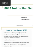 8085 Instruction Set