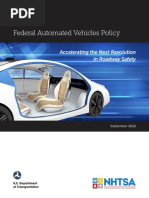 Federal Automated Vehicles Policy