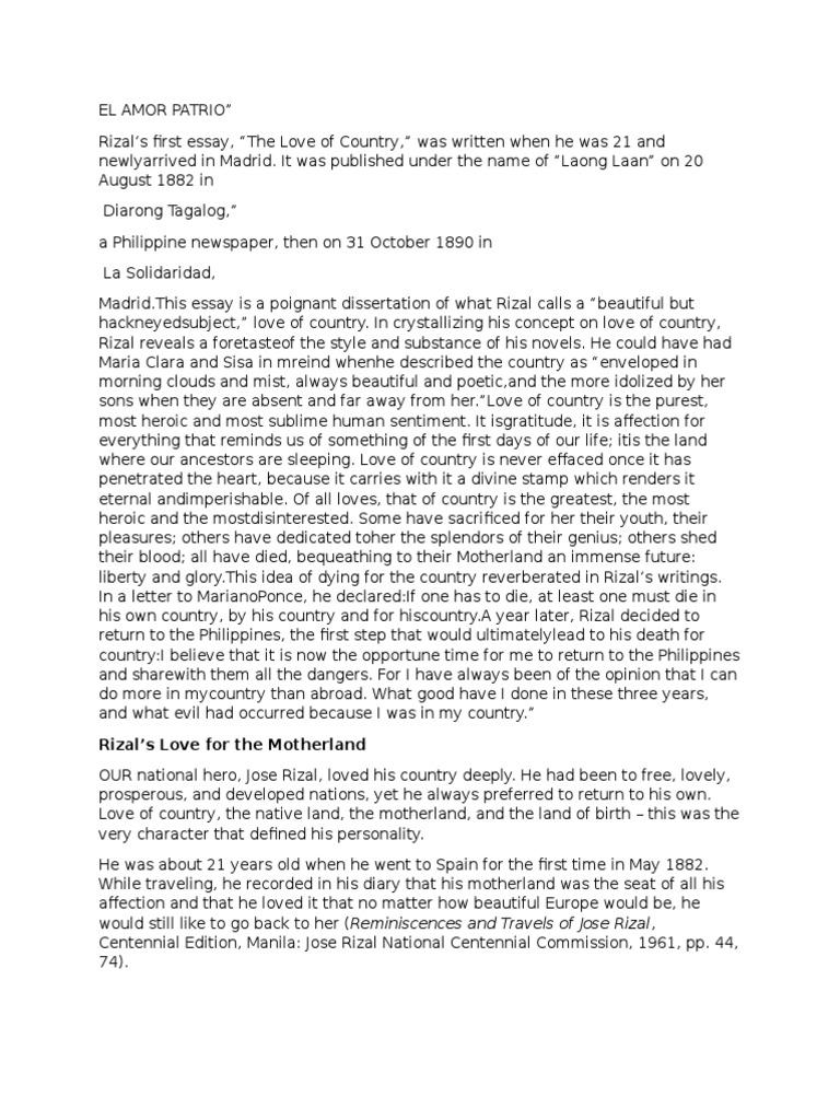 El amor patrio reflection picture