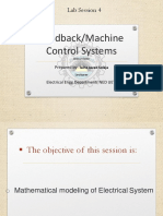 Feedback/Machine Control Systems: Lab Session 4
