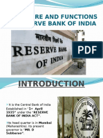 Structure and Functions of Reserve Bank of India