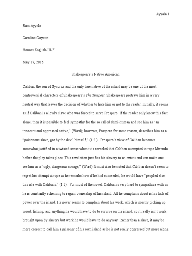 The tempest summary image