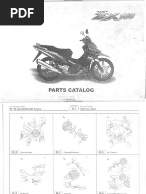 Kawasaki Kaze ZX130 Parts Catalog PDF | PDF | Machines