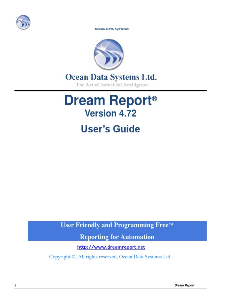 Dream Report User Manual | Installation (Computer Programs) | Microsoft
