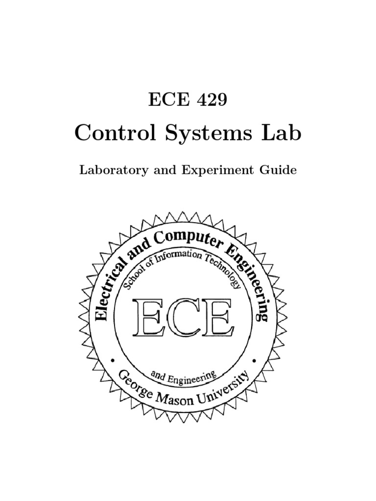 Ece 429 Control Systems Lab Manual PDF Control Theory Systems Science