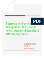 El Desarrollo Cientifico de La Agricultura