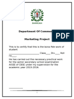 Department of Commerce Marketing Project