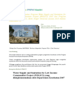 Evaluasi Keberlanjutan Program Water Supply and Sanitation For Low Income Communities Project (WSLIC2) 2007 Dan Program PNPM Mandiri 2013, Serta Target Universal Access 2019 Melalui PAMSIMAS III