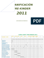 Planificaciones y Evaluaciones Prekinder 2011