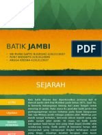 SEJARAH BATIK JAMBI