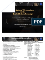 NASA FISO Presentation: Low-Latency Teleoperations For The Evolvable Mars Campaign