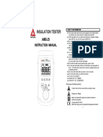 AMB 25 Insulation Tester Manual
