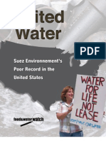 Download United Water Suez Environnements Poor Record in the United States by Food and Water Watch SN32469175 doc pdf