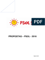 Programa de Governo - PSOL Proc. Mauro