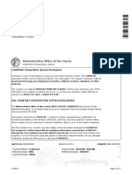 Administrative Office of The Courts: COURTNET Disposition System Disclaimer