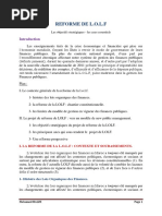 Réforme de LOLF