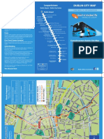 Dublin City Map with Aircoach Routes