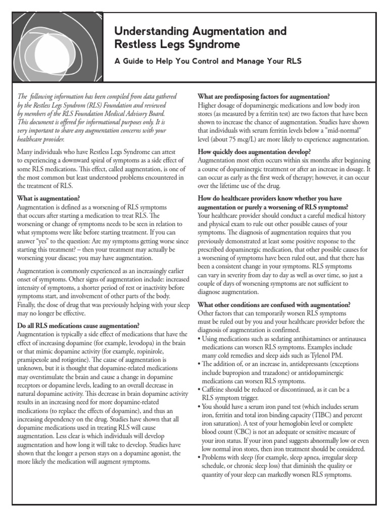 Understanding Augmentation and Restless Legs Syndrome: A Guide To Help ...