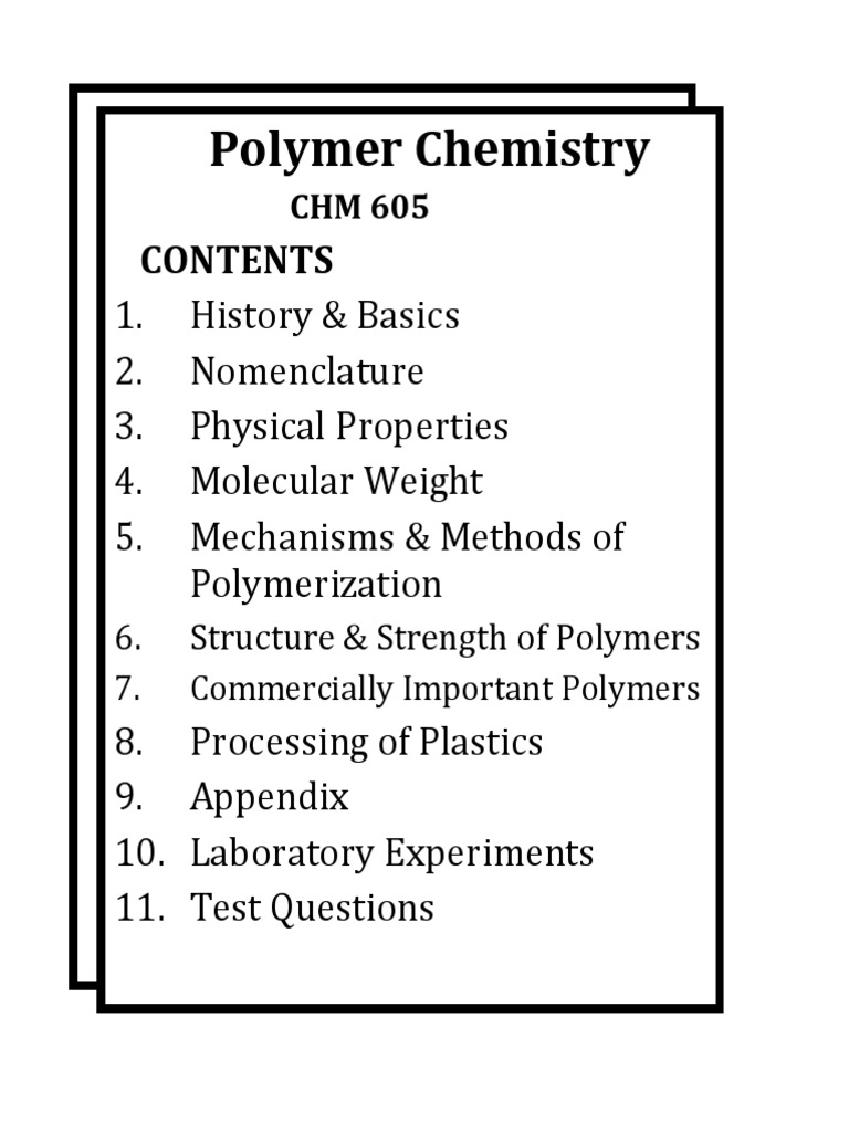 Polymer Basics and History | PDF | Polymers | Polyethylene