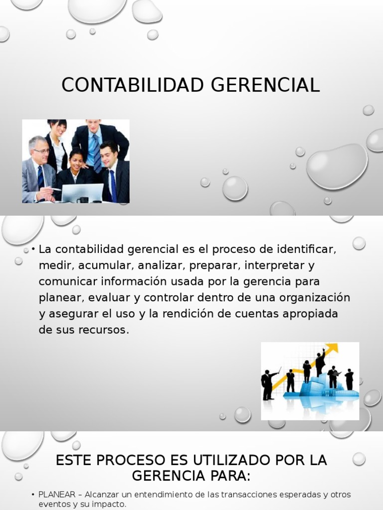 Contabilidad Gerencial | PDF | Planificación | Toma de decisiones