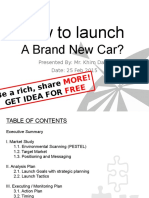 How To Launch: A Brand New Car?