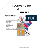 Instructive To Do A Puppet: Materials
