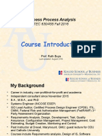 Course Introduction: Business Process Analysis
