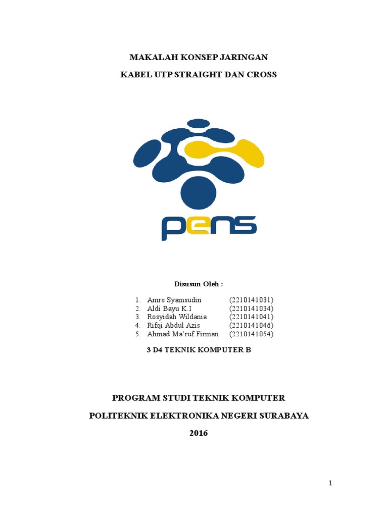 Makalah Konsep Jaringan - Kabel | PDF