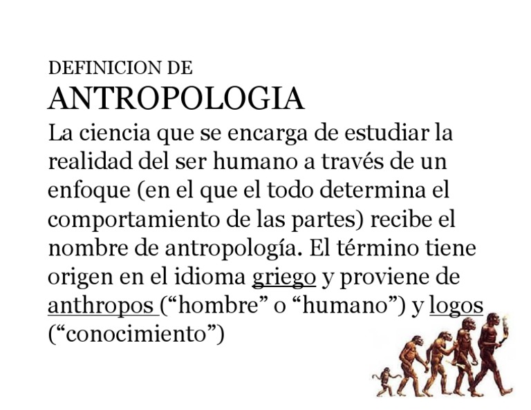 Definicion de Antropologia