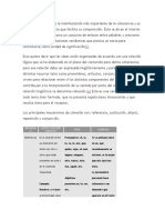 La Cohesión Textual Es La Manifestación Más Importante de La Coherencia y Es Una Propiedad Del Texto Que Facilita Su Comprensión