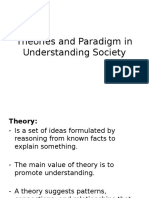 Theories and Paradigm in Understanding Society